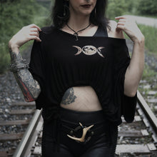 Load image into Gallery viewer, Triple Moon Phase Oversized Shirt