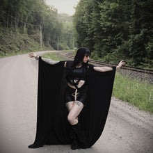 Load image into Gallery viewer, Enchanted Ogham Hooded Cloak With Infinity Scarf