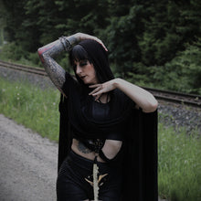 Load image into Gallery viewer, Enchanted Ogham Hooded Cloak With Infinity Scarf