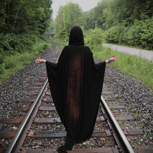 Load image into Gallery viewer, Enchanted Ogham Hooded Cloak With Infinity Scarf