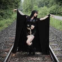 Load image into Gallery viewer, Enchanted Ogham Hooded Cloak With Infinity Scarf