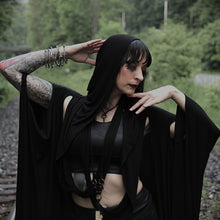 Load image into Gallery viewer, Enchanted Ogham Hooded Cloak With Infinity Scarf