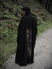 Load image into Gallery viewer, Elemental Elegy – Black Cotton Ritual Robe with Sacred Symbols