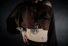 Load image into Gallery viewer, Triple Crow Long Sleeved Cropped Dolman Shirt