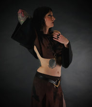 Load image into Gallery viewer, Triple Crow Long Sleeved Cropped Dolman Shirt