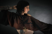 Load image into Gallery viewer, Triple Crow Long Sleeved Cropped Dolman Shirt