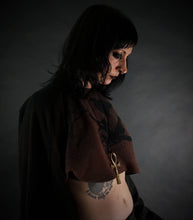 Load image into Gallery viewer, Triple Crow Long Sleeved Cropped Dolman Shirt