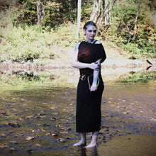 Load image into Gallery viewer, Dark Romance One Sleeve Dress – Anatomical Heart Botanical Print