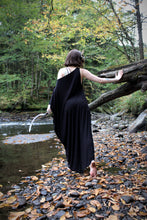 Load image into Gallery viewer, One-Sleeve Gothic Kaftan – Anatomical Heart & Floral Print