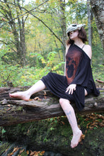 Load image into Gallery viewer, One-Sleeve Gothic Kaftan – Anatomical Heart & Floral Print