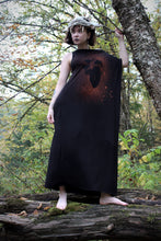 Load image into Gallery viewer, One-Sleeve Gothic Kaftan – Anatomical Heart & Floral Print