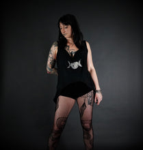 Load image into Gallery viewer, Long High Low Triple Moon Loose Tank Top