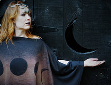 Load image into Gallery viewer, Moon Phase Witch Poncho