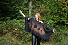 Load image into Gallery viewer, Moon Phase Witch Poncho