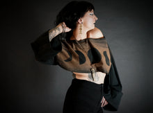 Load image into Gallery viewer, Moon Phase Long Sleeved Cropped Dolman Shirt