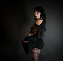 Load image into Gallery viewer, Moon Phase Long Sleeved Cropped Dolman Shirt