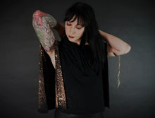 Load image into Gallery viewer, Galaxy Print Hooded Poncho