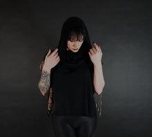 Load image into Gallery viewer, Galaxy Print Hooded Poncho