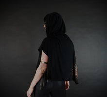 Load image into Gallery viewer, Galaxy Print Hooded Poncho