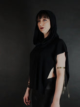 Load image into Gallery viewer, Galaxy Print Hooded Poncho