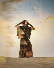 Load image into Gallery viewer, Galaxy Print Hooded Poncho