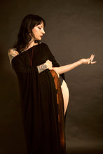 Load image into Gallery viewer, Serpent Long Black Kaftan Over Size Dress