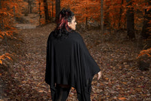 Load image into Gallery viewer, Black Wide Sleeve Tunic Shirt