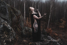 Load image into Gallery viewer, Ogham Long Black Kaftan Oversized Dress