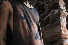 Load image into Gallery viewer, Huginn Muninn Oden Raven Crow Post Apocalyptic T-Shirt Tank Top - Wings of Sin