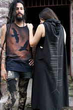 Load image into Gallery viewer, Huginn Muninn Oden Raven Crow Post Apocalyptic T-Shirt Tank Top - Wings of Sin