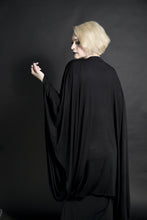 Load image into Gallery viewer, Super Soft Long Flowing Black Shrug Jacket - Wings of Sin