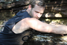 Load image into Gallery viewer, Vegvisir Viking Compass Sleeveless Black T-Shirt - Wings of Sin