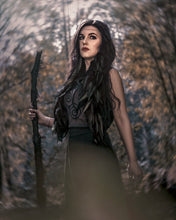 Load image into Gallery viewer, Triskele* Goth Witch Cropped Loose Tank - Wings of Sin