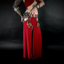 Load image into Gallery viewer, Red Warrior Long Slit Skirt
