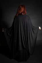 Load image into Gallery viewer, Celestial Raven Long Flowing Black Shrug
