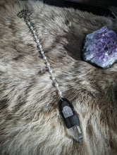 Load image into Gallery viewer, White Beaded Crystal Pendulum
