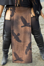 Load image into Gallery viewer, Murder of Crows Panel Skirt - Wings of Sin 
