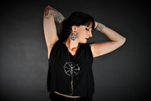 Load image into Gallery viewer, Wheel of the Year Witch Loose Cropped Tank Top
