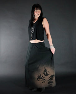 Fern Print Maxi Skirt