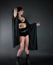 Load image into Gallery viewer, Fern Robe Jacket Ritual Witch Black Outerwear
