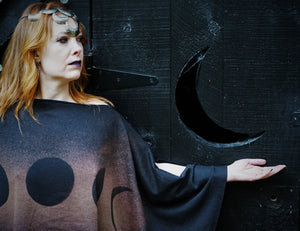 Moon Phase Witch Poncho