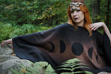Load image into Gallery viewer, Moon Phase Witch Poncho
