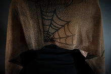 Load image into Gallery viewer, Extra Long Spiders Black Scarf Shawl
