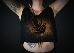 Fern Goth Witch Cropped Loose Tank