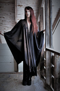 Long Murder of Crows Robe Jacket Ritual Witch Black Outerwear