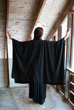 Load image into Gallery viewer, Long Murder of Crows Robe Jacket Ritual Witch Black Outerwear
