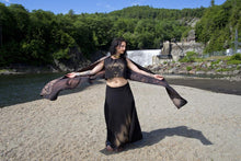 Load image into Gallery viewer, Elemental Symbol* Goth Witch Cropped Loose Tank - Wings of Sin 
