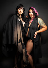 Load image into Gallery viewer, Moon Phases Robe Jacket Ritual Witch Black Outerwear
