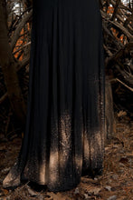 Load image into Gallery viewer, Long Black Galaxy Print Maxi High Waist Floor Length Skirt - Wings of Sin 
