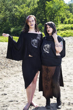 Load image into Gallery viewer, Undead Raven Large Bell Sleeve Witch Drape Shirt - Wings of Sin 
